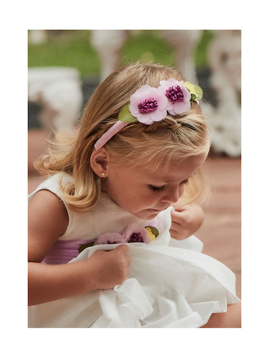 Mayoral Purple Kids Headband with Flower