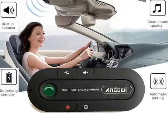 Andowl Sun Visor Bluetooth Car Kit (Multipoint) 9995219