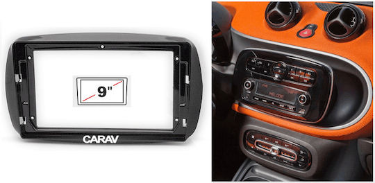 Ice Πρόσοψη 2 Din Συμβατή με Οθόνη 9" για Smart ForTwo