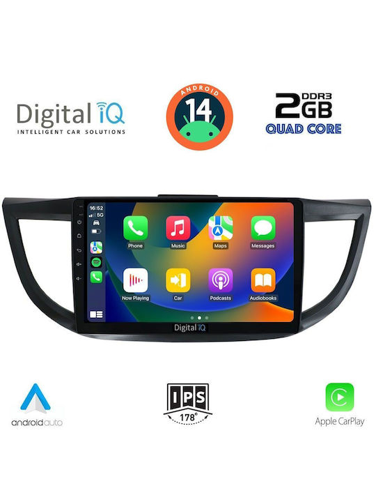 Digital IQ Ηχοσύστημα Αυτοκινήτου για Honda CR-V 2013-2017 (Bluetooth/USB/WiFi/GPS/Apple-Carplay/Android-Auto) με Οθόνη Αφής 10"