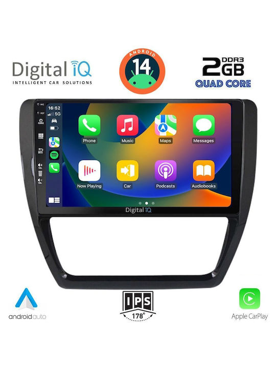 Digital IQ Car Audio System for Volkswagen Jetta 2010-2016 (Bluetooth/USB/WiFi/GPS/Apple-Carplay/Android-Auto) with Touch Screen 10"