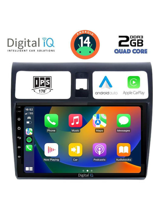 Digital IQ Car Audio System for Suzuki Swift 2005-2011 (Bluetooth/USB/WiFi/GPS/Apple-Carplay/Android-Auto) with Touch Screen 10"