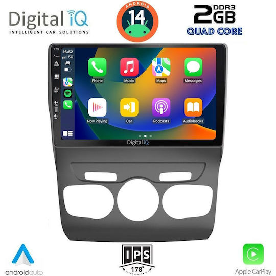 Digital IQ Car Audio System for Citroen C4 / DS4 2011-2018 (Bluetooth/USB/WiFi/GPS/Apple-Carplay/Android-Auto) with Touch Screen 10"