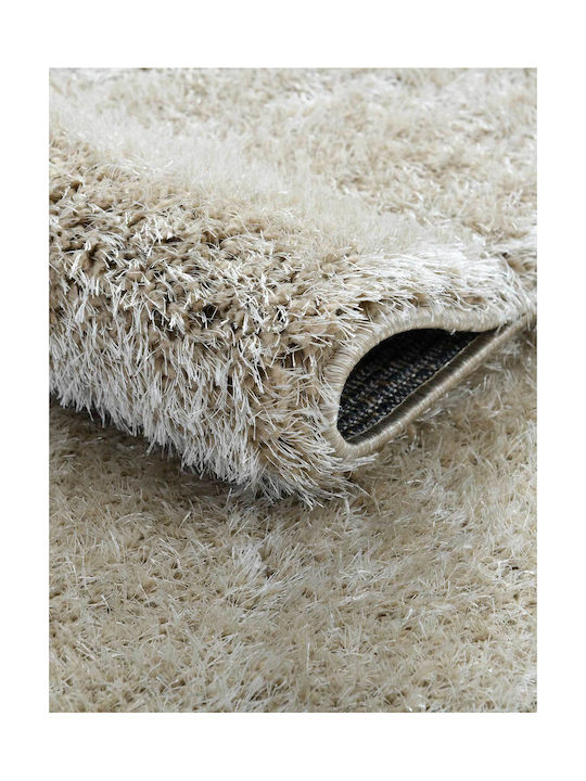 Madi Fuzzio Χαλί Ορθογώνιο Shaggy Beige 133x190cm