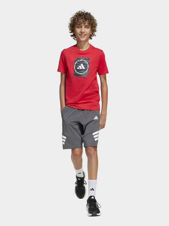 Παιδικό T-shirt Κόκκινο Camo Box