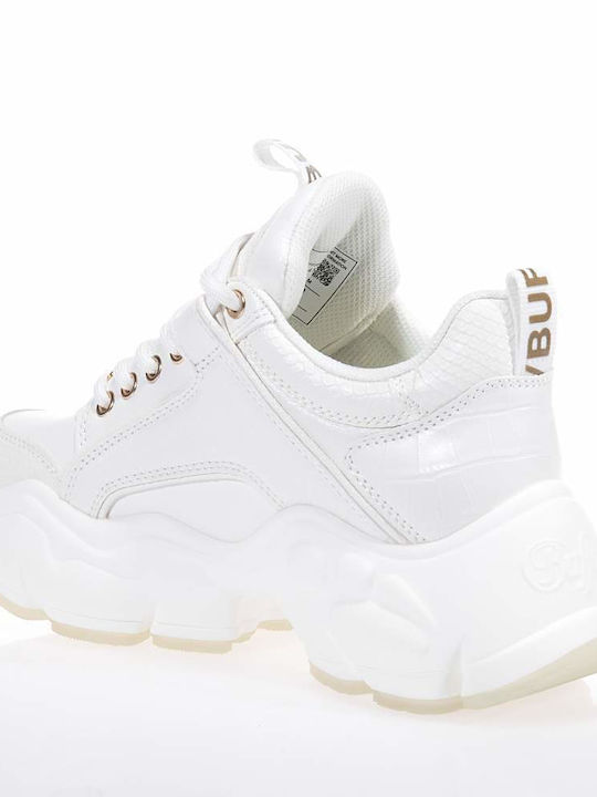 Buffalo Binary Glam Chunky Sneakers White