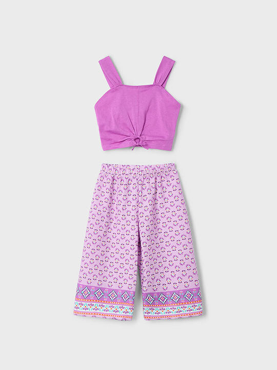 Mayoral Kinder Set mit Hose Sommer 2Stück Purple