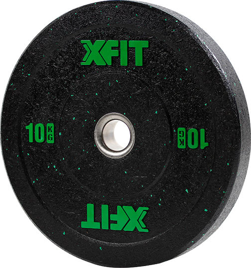 X-FIT 38216 Set Discuri De Tip Olimpic Cauciucate 1 x 10kg Φ50mm