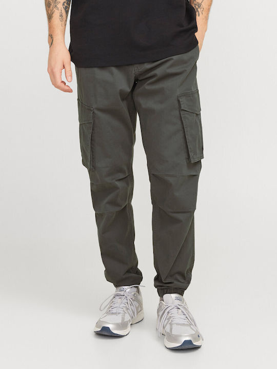 Trousers Cargo Elastic Black-sand
