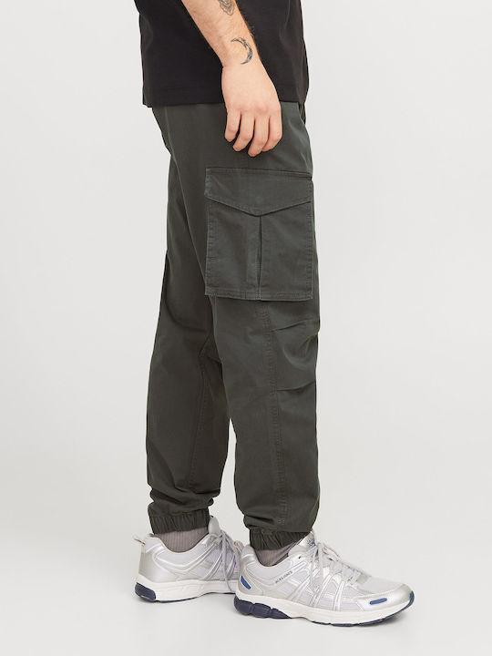 Trousers Cargo Elastic Black-sand