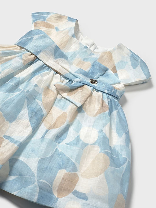Kinderkleid Kurzärmelig Leinen Blue