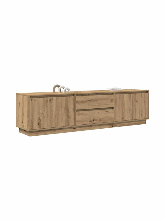 TV-Möbel Hölzernes mit LED-Beleuchtung Coffee L193.5xB41xH50cm