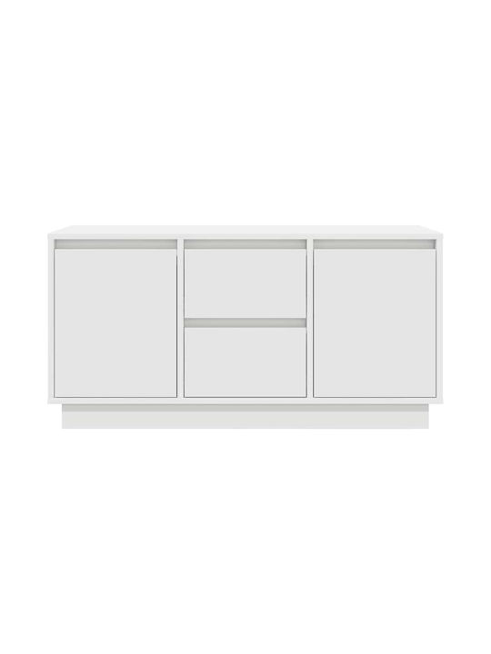 Έπιπλο Τηλεόρασης με Φωτισμό LED Λευκό Μ100xΠ41xΥ50cm