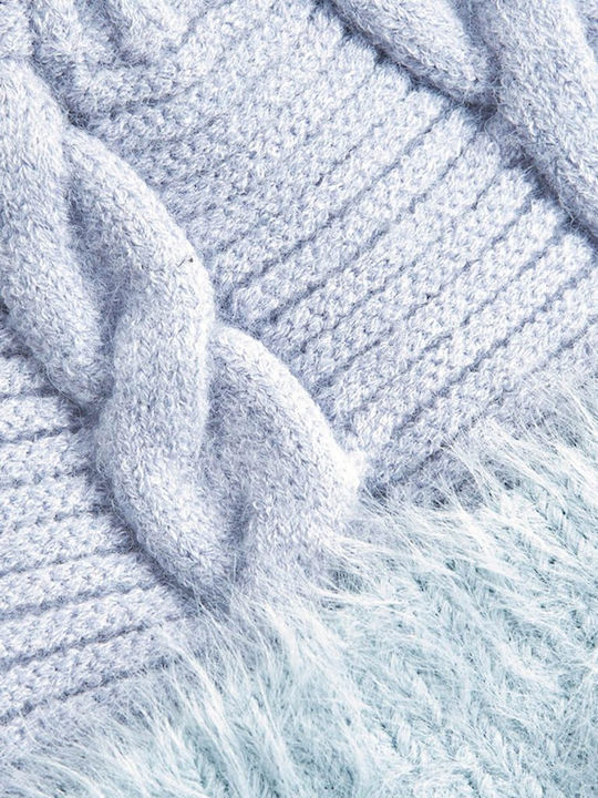 Beanie Beanie Knitted in Light Blue color