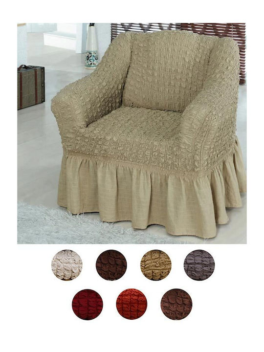 Sunshine Olia Set of Elastic Sofa Covers Mocha 1pcs 021-9-5