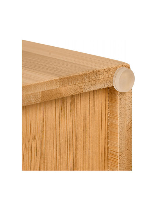 Relaxdays An der Wand montiert Badezimmer-Accessoire-Set Bamboo Beige