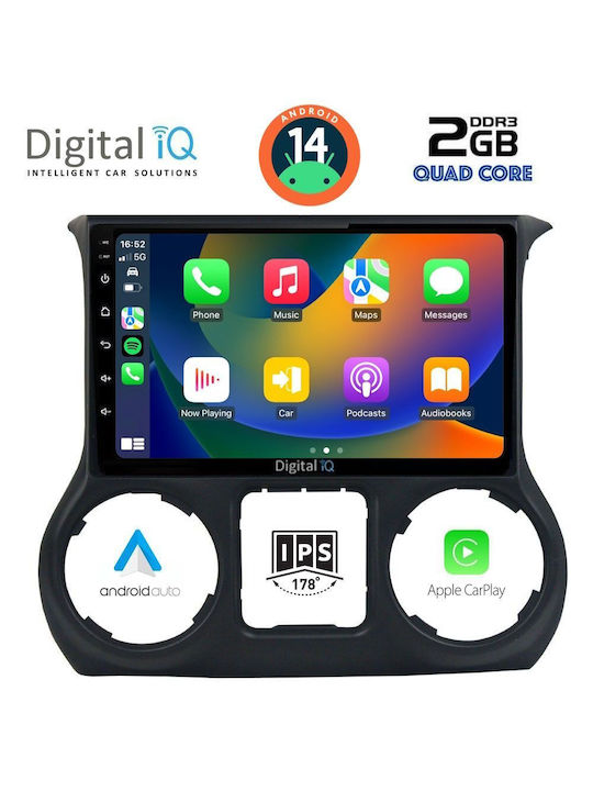 Digital IQ Автомобилна Аудио Система за Jeep Урвичлер 2014-2017 (Блутут/USB/AUX/WiFi/GPS/Apple-Carplay/Android-Auto) с Тъчскрийн 10"