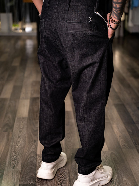 Ανδρικό Παντελόνι Τζιν με Loose Tapered Εφαρμογή Blue