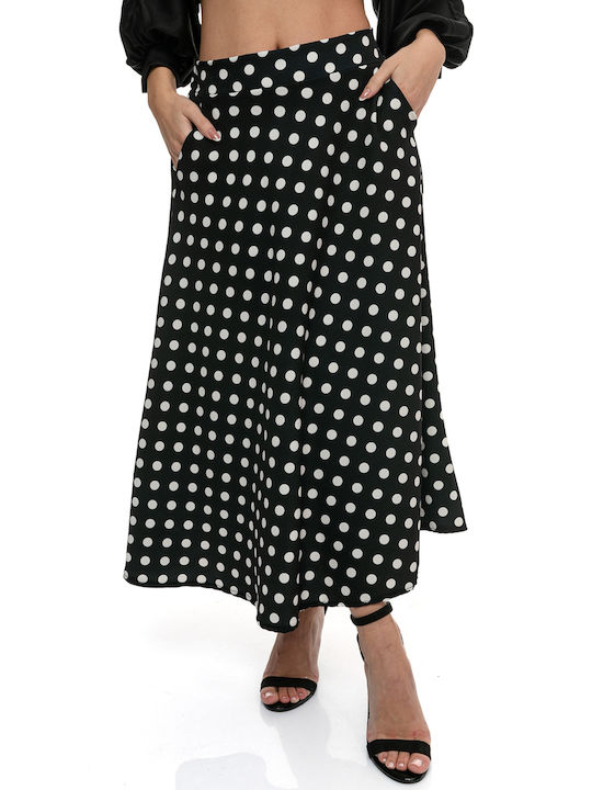 RichgirlBoudoir Skirt Cloche Polka Dot in Black Color