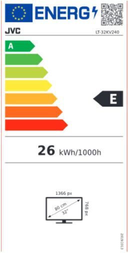 JVC Smart Τηλεόραση 32" HD Ready LED LT32KV240 (2021)