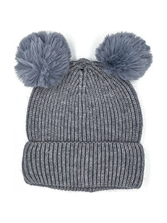 Kids Beanie Knitted Beige