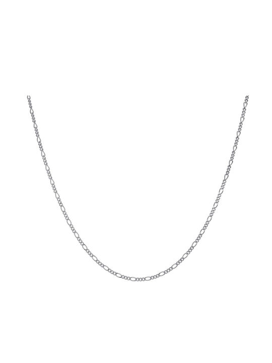 Croma Catene Silver Chain Neck Thin Thickness 2mm and Length 45cm