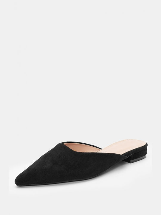 Luigi Heel Mules Black