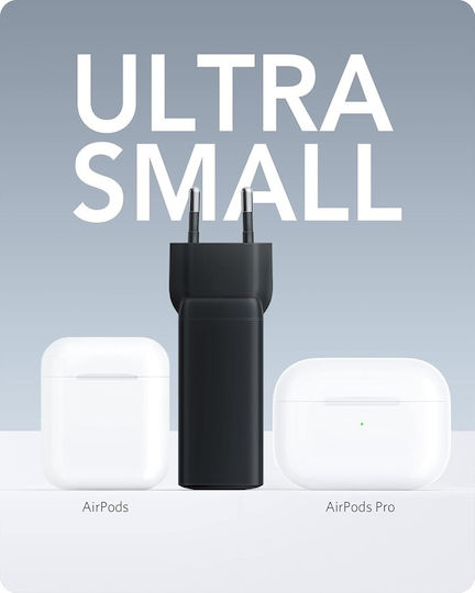 Anker Charger Without Cable GaN with USB-A Port and 2 USB-C Ports 65W Power Delivery Blacks (735 Nano II)