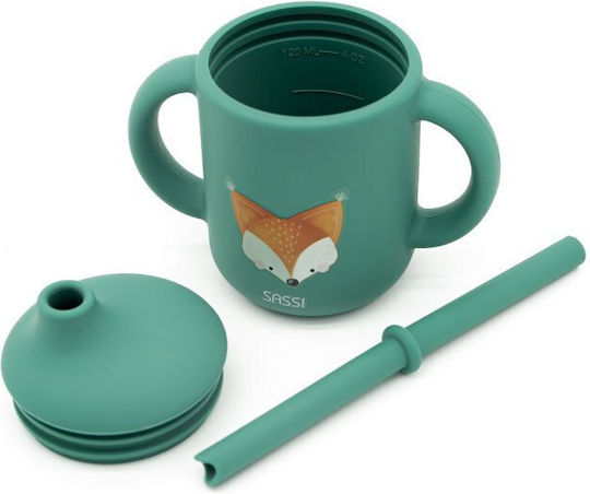 Sassi Junior Baby Cup made of Silicone Green 120ml
