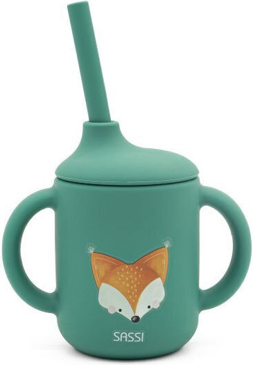 Sassi Junior Baby Cup made of Silicone Green 120ml