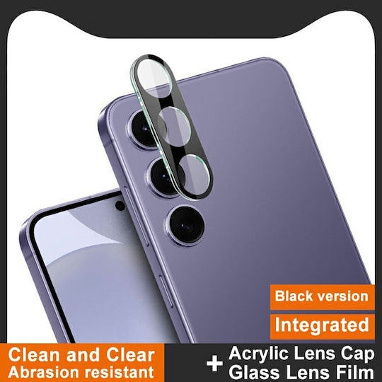 Camera Protection Tempered Glass Black for the Samsung Galaxy S25 5G