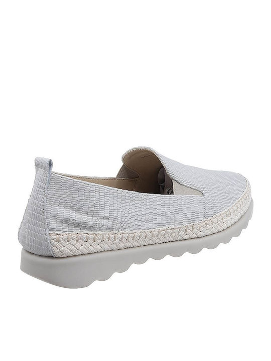 Anatomische Damen Slip-Ons Leder Beige
