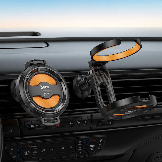 Hoco Car Cup Holder Foldable 1 Position for AC Vents in Black Color