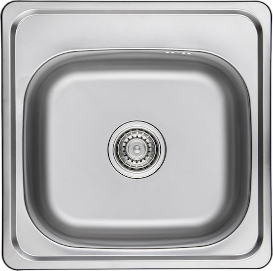 Kuchinox Standard Ένθετος Inox Σατινέ Μ48xΠ48cm Ασημί
