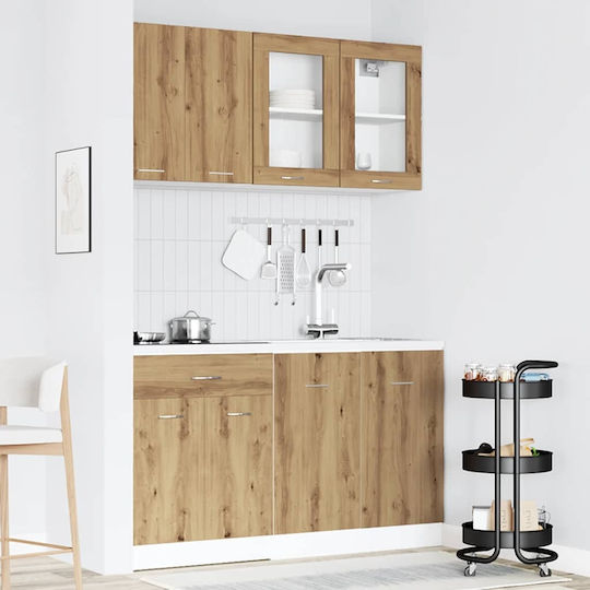 Σετ Ντουλάπια Κουζίνας Κρεμαστά & Δαπέδου 80x46x81εκ. Σετ Ντουλάπια Κουζίνας Κρεμαστά & Δαπέδου 80x46x81εκ.