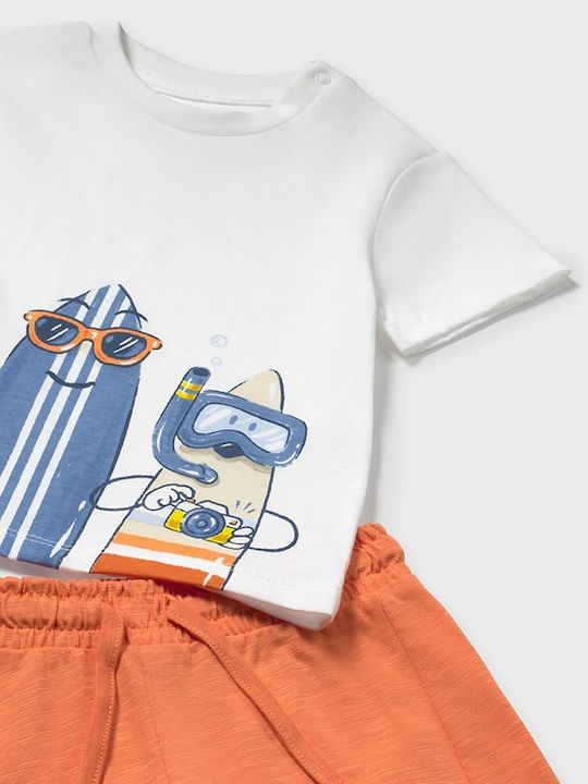 Kinder-Set mit Shorts Sommer 2Stück Orange Surf