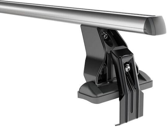 Menabo Bare De Acoperiș Din Aluminiu 130 Cm Pentru Volvo S60 4D 2010-2013 Set Cu Picioare Argintii