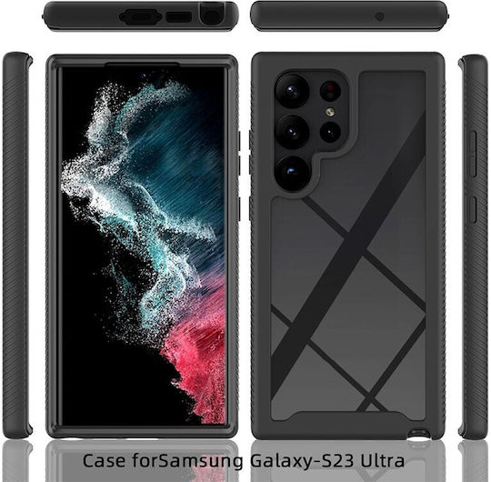Samsung Full Protection 360 Full Cover Πλαστικό Μαύρο (Galaxy S25 Ultra)