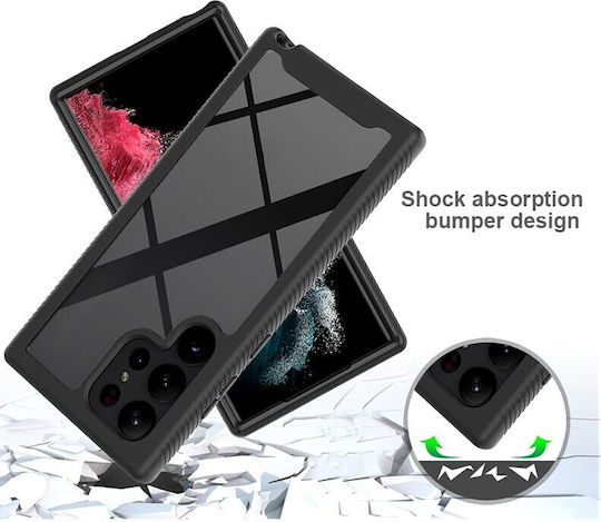 Samsung Full Protection 360 Full Cover Πλαστικό Μαύρο (Galaxy S25 Ultra)