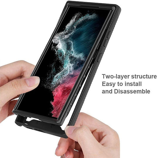 Samsung Full Protection 360 Full Cover Πλαστικό Μαύρο (Galaxy S25 Ultra)