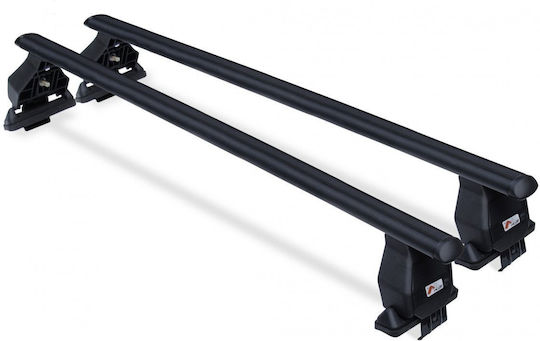 Menabo Bare De Acoperiș Pentru Mașină Oțel 112 Cm Pentru Suzuki Swift 5d 2010-2013 Set Cu Picioare
