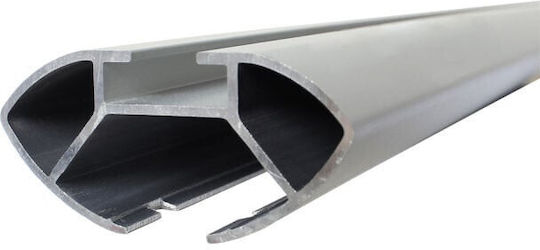 Menabo Bare De Acoperiș Din Aluminiu Delta 119 Cm Pentru Hyundai Accent 5D 2017+ Set Cu Picioare Argintii