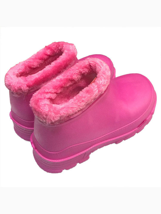 Ustyle Kids Wellies with Internal Lining Fuchsia