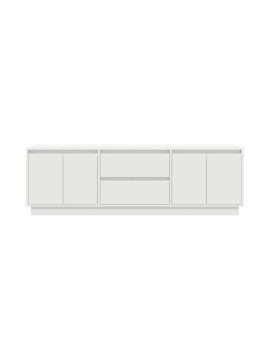 TV-Ständer mit LED-Beleuchtung Weiß M160.5xT41xH50cm