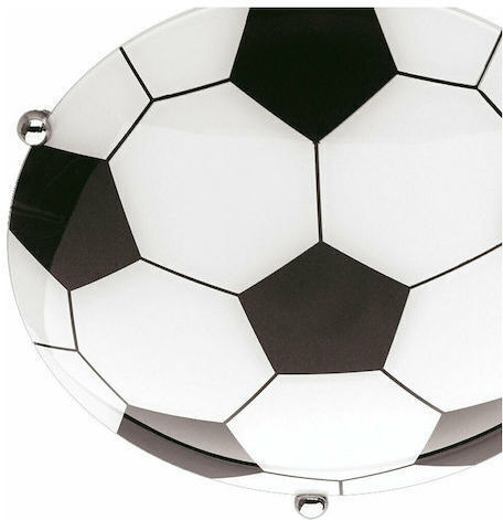 Trio Lighting Einfaches Licht Kinderdeckenleuchte Deckenleuchte montieren 12W mit Fassung E27 Weiß 36x10cm