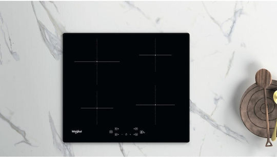 Whirlpool Επαγωγική Εστία Αυτόνομη με Λειτουργία Κλειδώματος 59x51εκ.