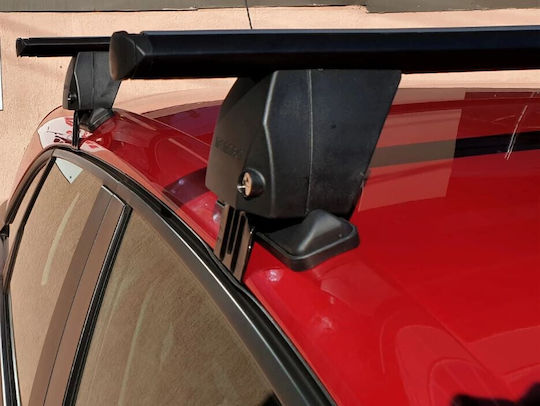 Menabo Bare De Acoperiș Din Aluminiu 137cm Pentru Mazda 3 4D 2019+ Set Cu Picioare Negre