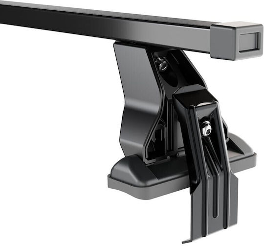 Menabo Bare De Acoperiș Oțel 112 Cm Pentru Suzuki Splash Nissan Note 5d 2008+ Set Cu Picioare Negre