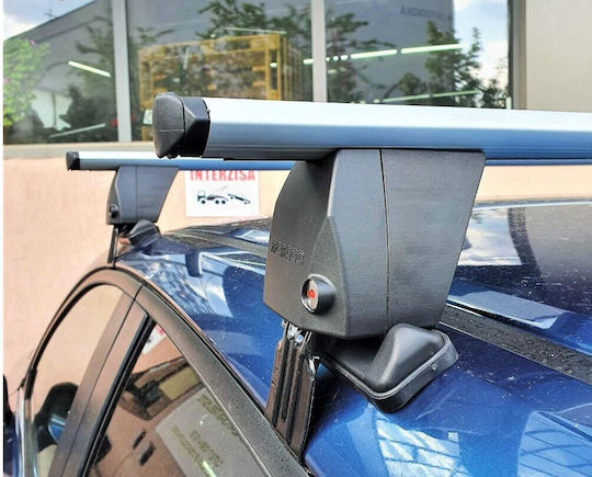 Menabo Bare De Acoperiș Din Aluminiu 137 Cm Pentru BMW X6 5D 2007-2014 Set Cu Picioare Argintii
