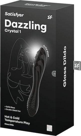 Satisfyer Зашеметяващо Стъклено Дилдо Черно